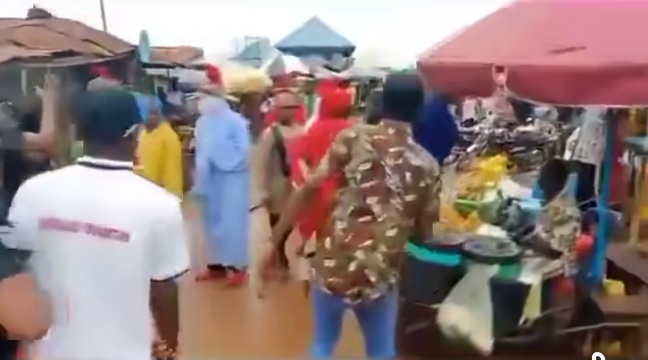 Moment Masquerades Allegedly Beaten by Government Officials in Ngbo Sparks Tension in Ebonyi Community